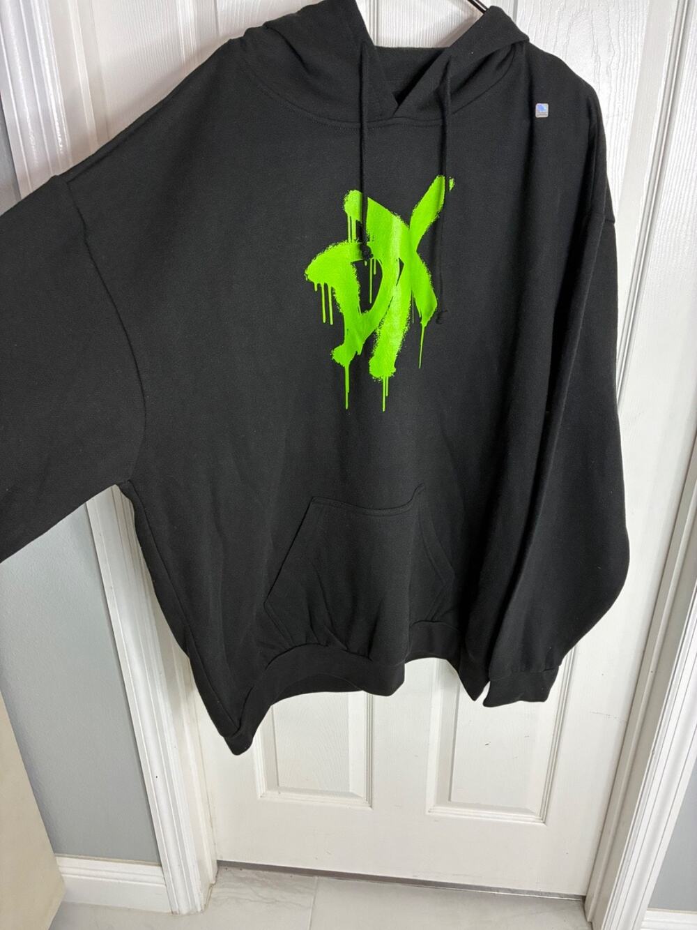 D Generation X Hoodie Black WWE WWF DX Pullover Sweatshirt Men's Size 3x